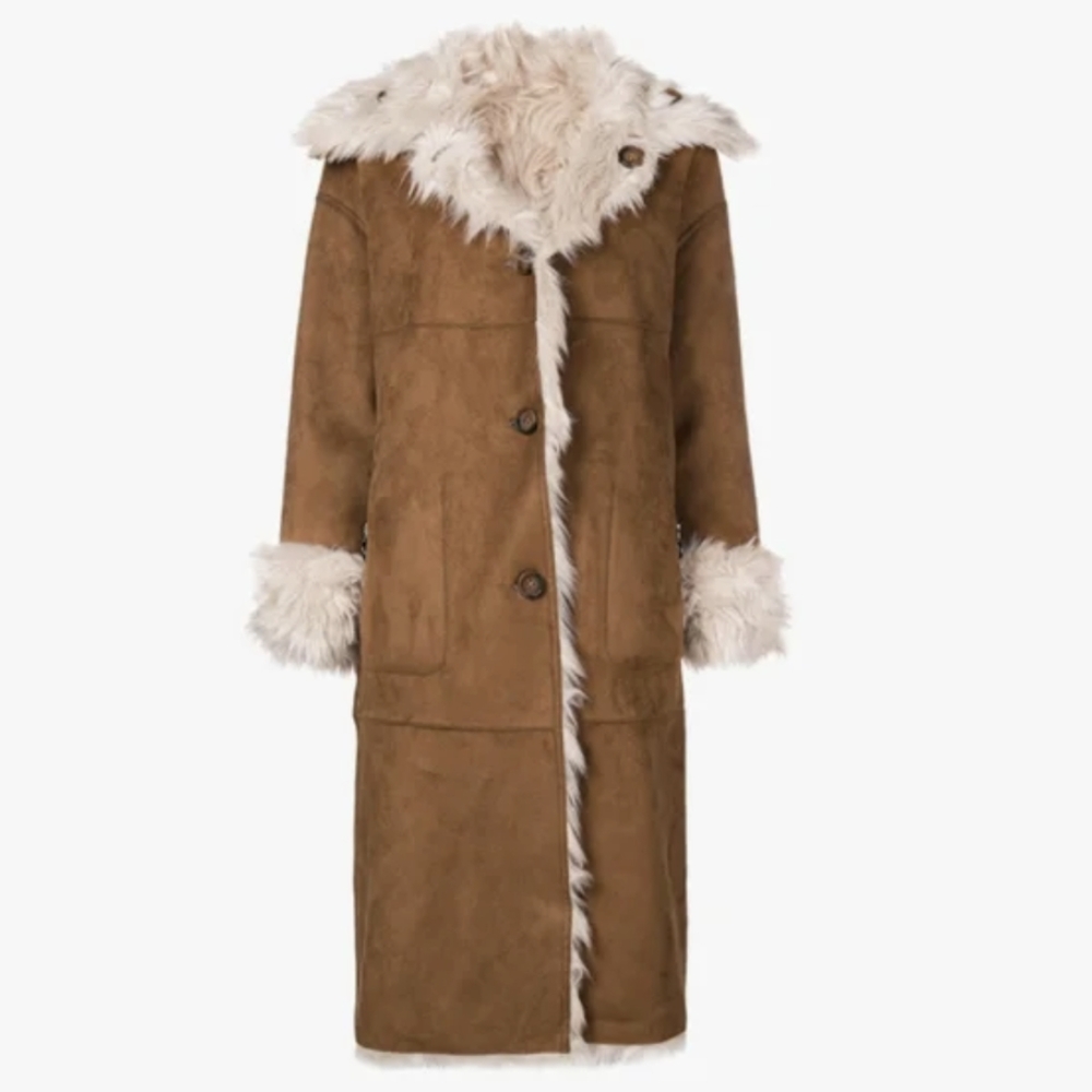 NWOT Reversible faux fur coat